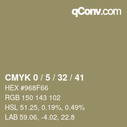 Color code: CMYK 0 / 5 / 32 / 41 | qconv.com