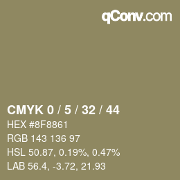 Color code: CMYK 0 / 5 / 32 / 44 | qconv.com