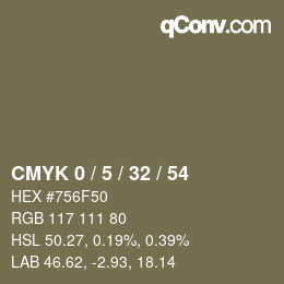 Color code: CMYK 0 / 5 / 32 / 54 | qconv.com