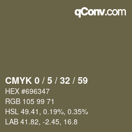 Color code: CMYK 0 / 5 / 32 / 59 | qconv.com