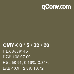 Color code: CMYK 0 / 5 / 32 / 60 | qconv.com