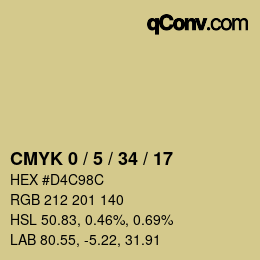 Color code: CMYK 0 / 5 / 34 / 17 | qconv.com