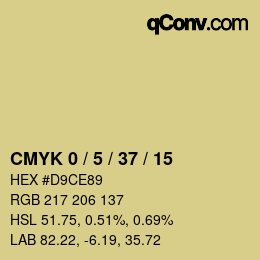 Color code: CMYK 0 / 5 / 37 / 15 | qconv.com