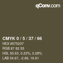 颜色代码: CMYK 0 / 5 / 37 / 66 | qconv.com