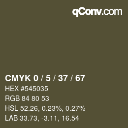 Color code: CMYK 0 / 5 / 37 / 67 | qconv.com