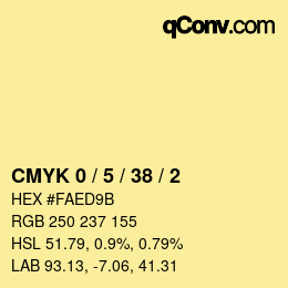 Color code: CMYK 0 / 5 / 38 / 2 | qconv.com