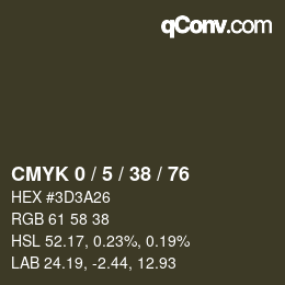 Color code: CMYK 0 / 5 / 38 / 76 | qconv.com