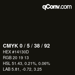 Color code: CMYK 0 / 5 / 38 / 92 | qconv.com