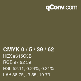 Color code: CMYK 0 / 5 / 39 / 62 | qconv.com