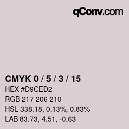 Color code: CMYK 0 / 5 / 3 / 15 | qconv.com