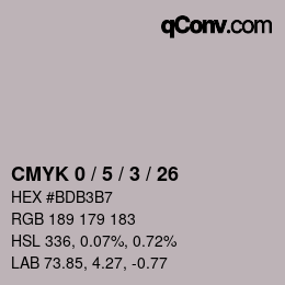 Código de color: CMYK 0 / 5 / 3 / 26 | qconv.com