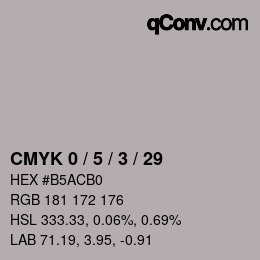 Color code: CMYK 0 / 5 / 3 / 29 | qconv.com