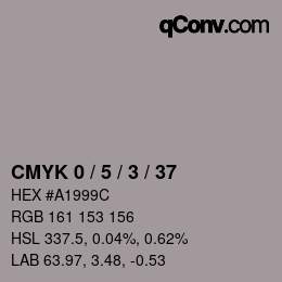 Color code: CMYK 0 / 5 / 3 / 37 | qconv.com