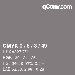Color code: CMYK 0 / 5 / 3 / 49 | qconv.com