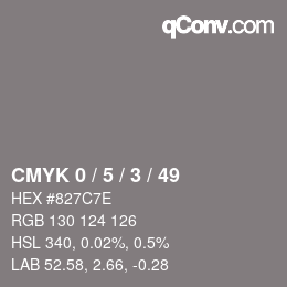 Color code: CMYK 0 / 5 / 3 / 49 | qconv.com