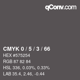 Color code: CMYK 0 / 5 / 3 / 66 | qconv.com