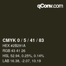 Color code: CMYK 0 / 5 / 41 / 83 | qconv.com