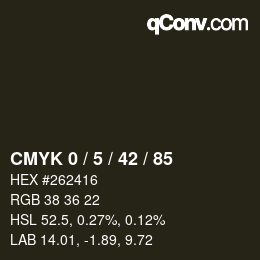 Color code: CMYK 0 / 5 / 42 / 85 | qconv.com