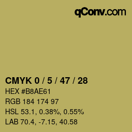 Color code: CMYK 0 / 5 / 47 / 28 | qconv.com