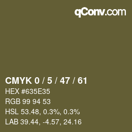 Color code: CMYK 0 / 5 / 47 / 61 | qconv.com