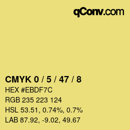 Color code: CMYK 0 / 5 / 47 / 8 | qconv.com