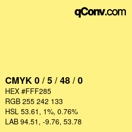 Color code: CMYK 0 / 5 / 48 / 0 | qconv.com