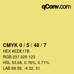 Color code: CMYK 0 / 5 / 48 / 7 | qconv.com