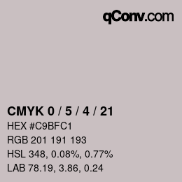 Color code: CMYK 0 / 5 / 4 / 21 | qconv.com