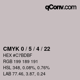Color code: CMYK 0 / 5 / 4 / 22 | qconv.com
