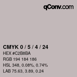 Color code: CMYK 0 / 5 / 4 / 24 | qconv.com