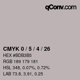 Color code: CMYK 0 / 5 / 4 / 26 | qconv.com