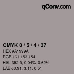 Color code: CMYK 0 / 5 / 4 / 37 | qconv.com