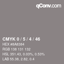 Color code: CMYK 0 / 5 / 4 / 46 | qconv.com