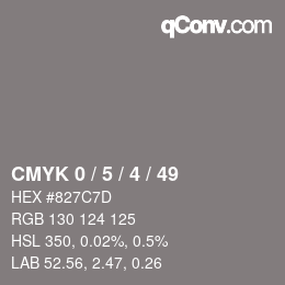 Color code: CMYK 0 / 5 / 4 / 49 | qconv.com