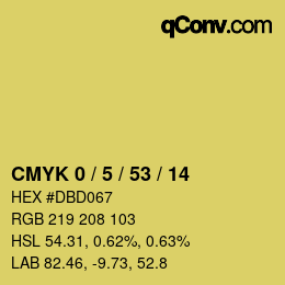 Color code: CMYK 0 / 5 / 53 / 14 | qconv.com