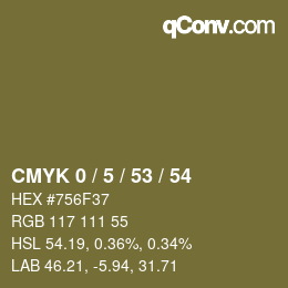 Color code: CMYK 0 / 5 / 53 / 54 | qconv.com
