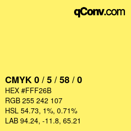 Color code: CMYK 0 / 5 / 58 / 0 | qconv.com