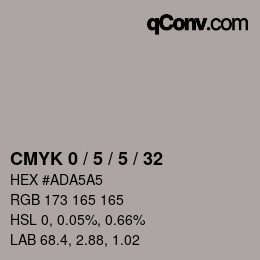 颜色代码: CMYK 0 / 5 / 5 / 32 | qconv.com