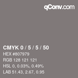 Color code: CMYK 0 / 5 / 5 / 50 | qconv.com
