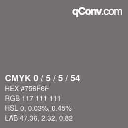 Color code: CMYK 0 / 5 / 5 / 54 | qconv.com