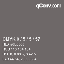 Color code: CMYK 0 / 5 / 5 / 57 | qconv.com