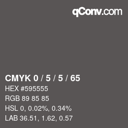 Color code: CMYK 0 / 5 / 5 / 65 | qconv.com