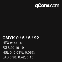 Color code: CMYK 0 / 5 / 5 / 92 | qconv.com