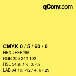 Color code: CMYK 0 / 5 / 60 / 0 | qconv.com