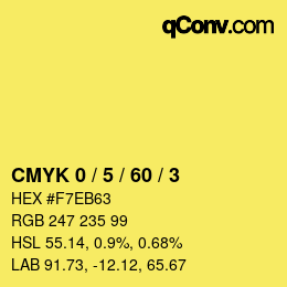 Color code: CMYK 0 / 5 / 60 / 3 | qconv.com