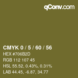 Color code: CMYK 0 / 5 / 60 / 56 | qconv.com