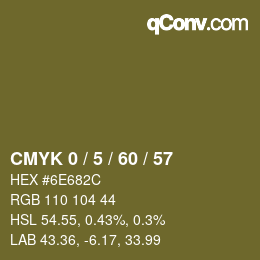 カラーコード: CMYK 0 / 5 / 60 / 57 | qconv.com