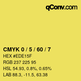 Color code: CMYK 0 / 5 / 60 / 7 | qconv.com