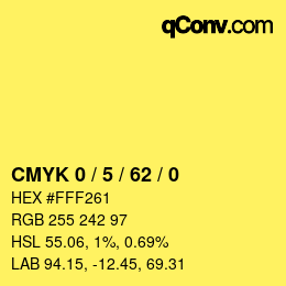 Color code: CMYK 0 / 5 / 62 / 0 | qconv.com