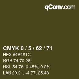 Color code: CMYK 0 / 5 / 62 / 71 | qconv.com